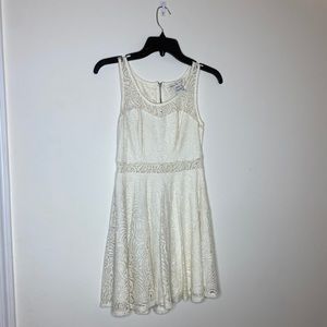 White Lace Short Dress